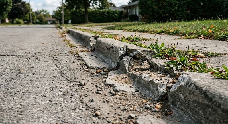 Cracked Sidewalk Repair in Des Moines, IA