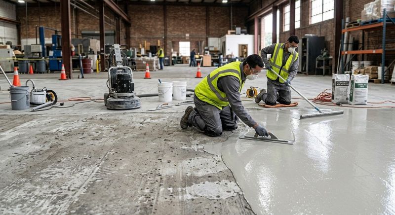 Garage Concrete Resurfacing in West Des Moines, IA